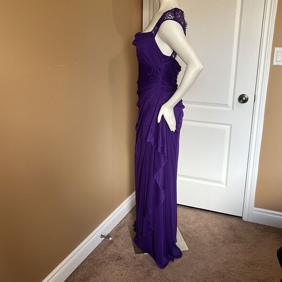 Purple long dress/Size XL - Picture 3 of 10